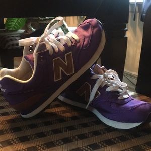 Purple New Balance 574’s